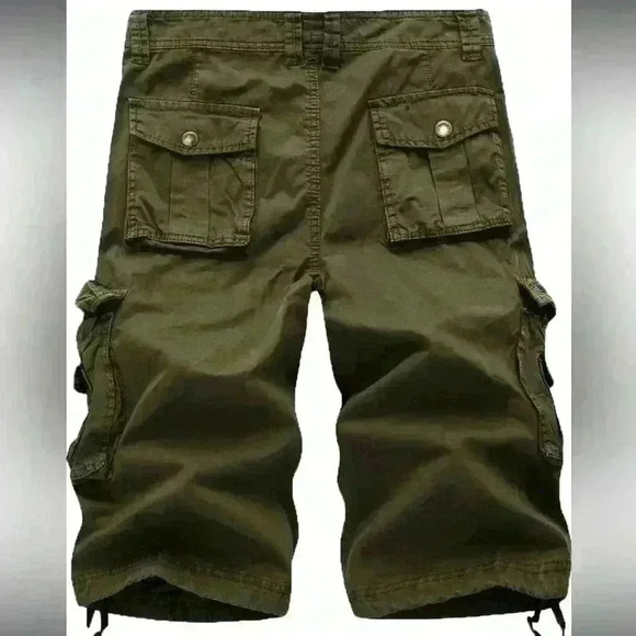 Women’s Army Green Cargo Shorts, Four Steeds, Size 10 - Picture 2 of 13